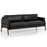 Diana Leather Sofa, Heirloom Black-Furniture - Sofas-High Fashion Home