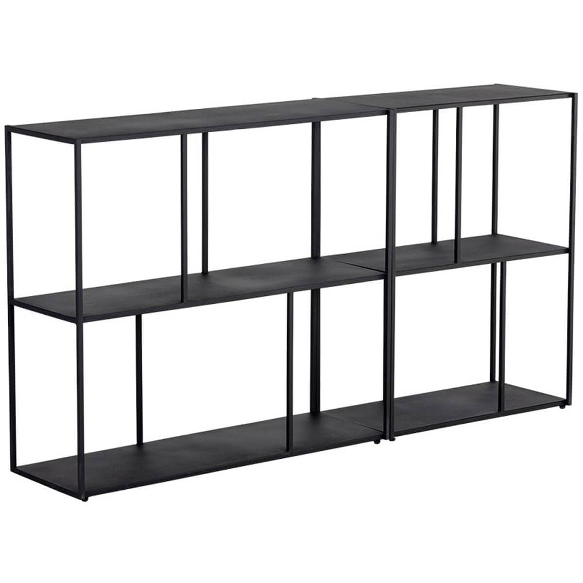 Ambretta Small Bookcase, Black – High Fashion Home