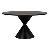 Hourglass Dining Table, Black-Furniture - Dining-High Fashion Home