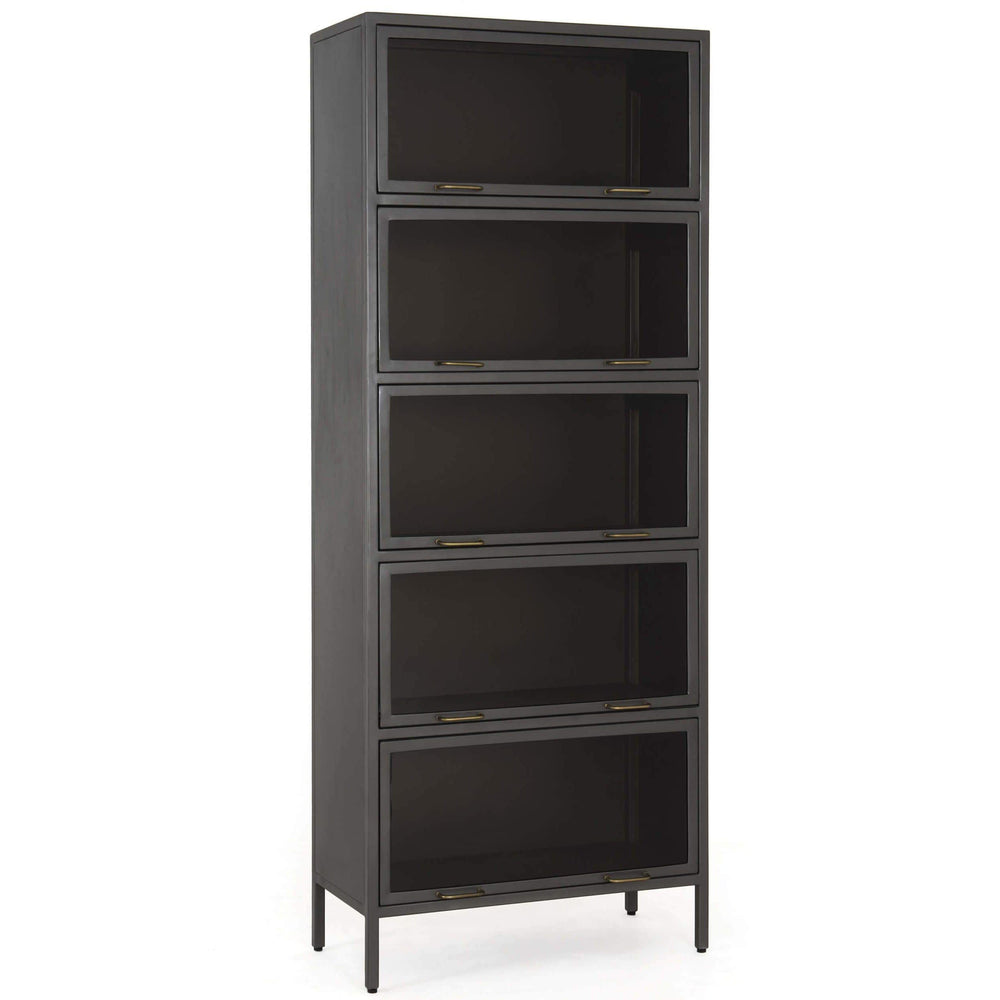 Aviva Barrister Cabinet, Gunmetal-Furniture - Storage-High Fashion Home