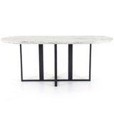 Devan Oval Dining Table, Black-Furniture - Dining-High Fashion Home