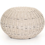 Phoenix Outdoor Accent Stool, Natural Rope-Furniture - Chairs-High Fashion Home