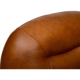 Jodi Leather Swivel Chair, Derrick Camel