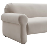 Keelee 84" Velvet Sofa, Taupe