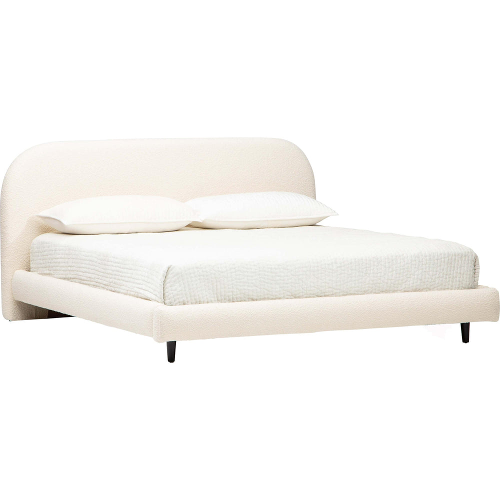 Marlene Bed, Ivory-Furniture - Bedroom-High Fashion Home