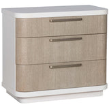 Cove Nightstand, Cerused Taupe-Furniture - Bedroom-High Fashion Home