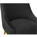 Beatrix Pleated Bar Stool, Black-Furniture - Dining-High Fashion Home