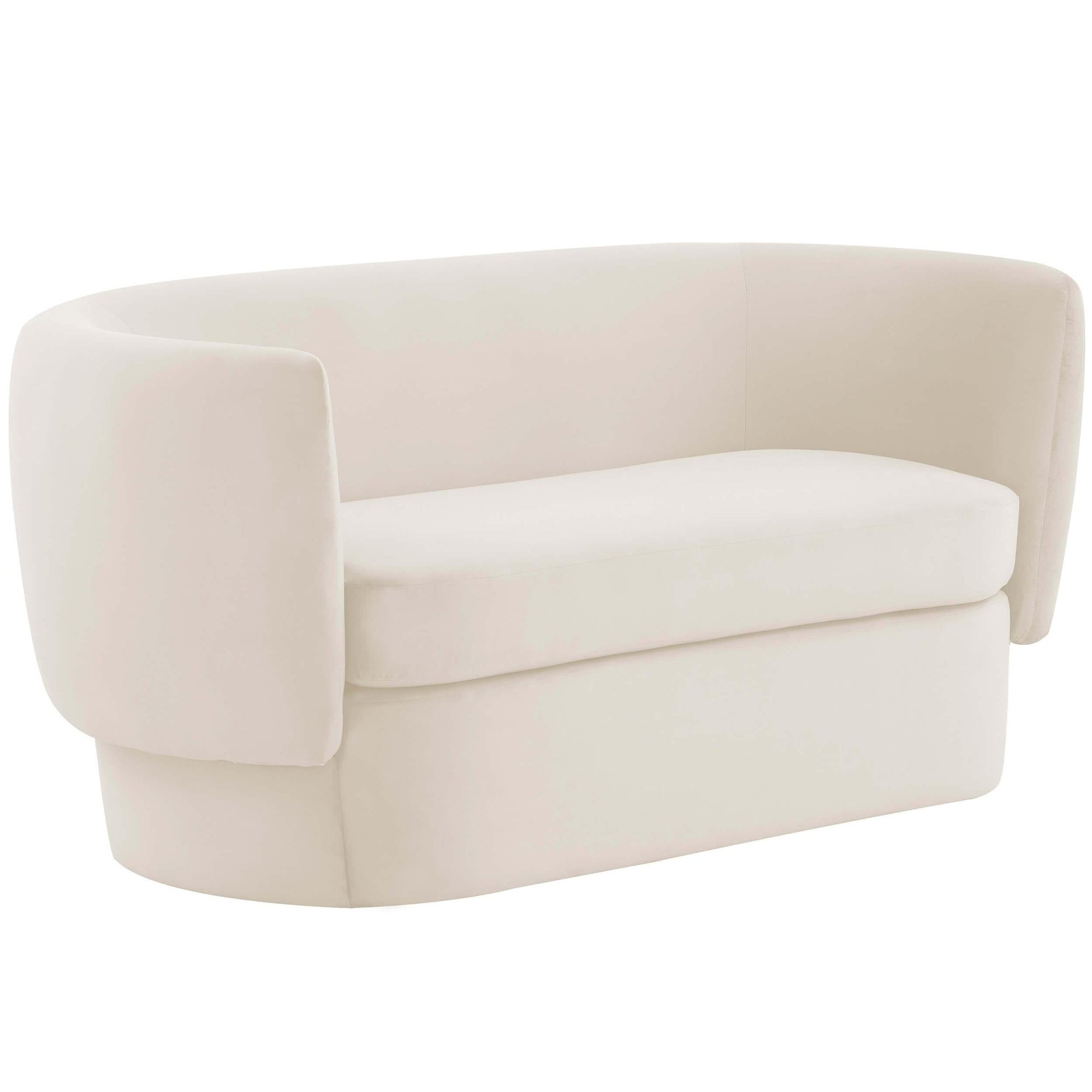 Isabella Loveseat, Cream – High Fashion Home