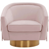 Flapper Swivel Chair, Blush-Furniture - Chairs-High Fashion Home