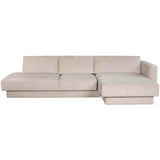 Tecoma RAF Sectional, Danny Cream-Furniture - Sofas-High Fashion Home