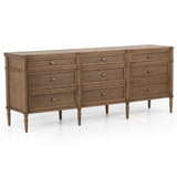 Toulouse 9 Drawer Dresser, Toasted Oak-Furniture - Storage-High Fashion Home