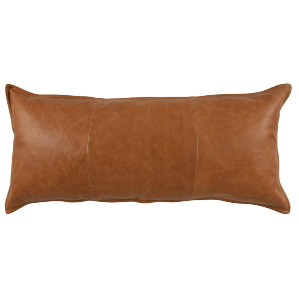 Leather Wyoming State Accent Pillow