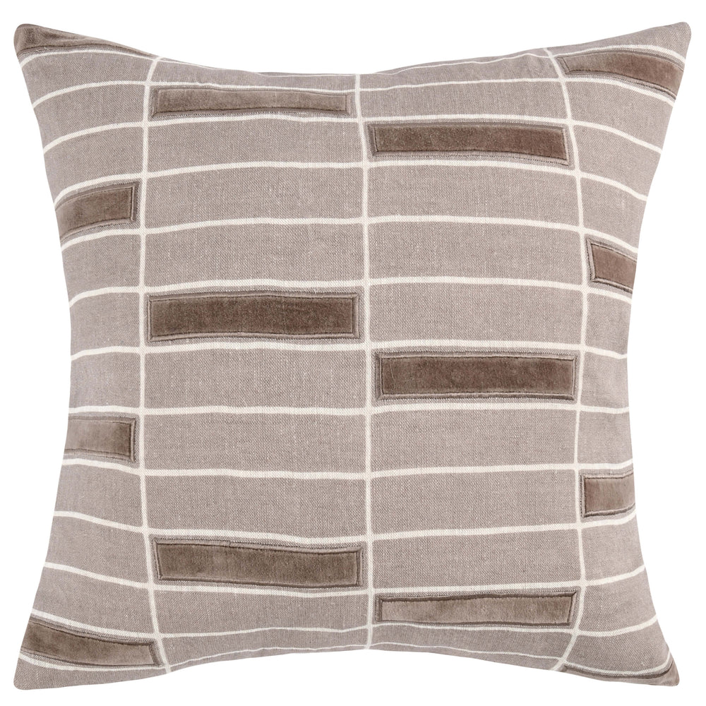 Breccia Pillow, Taupe-Accessories-High Fashion Home