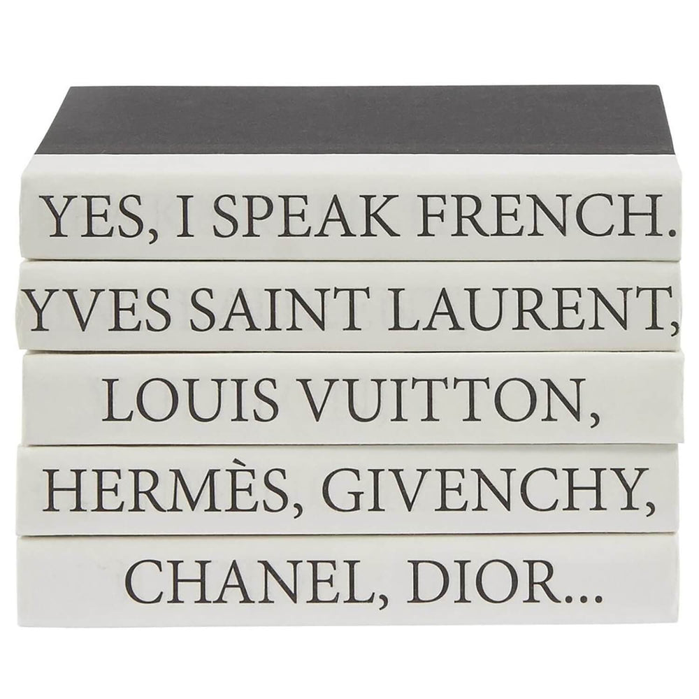 Stack of Books, Yes, I Speak French-Accessories-High Fashion Home