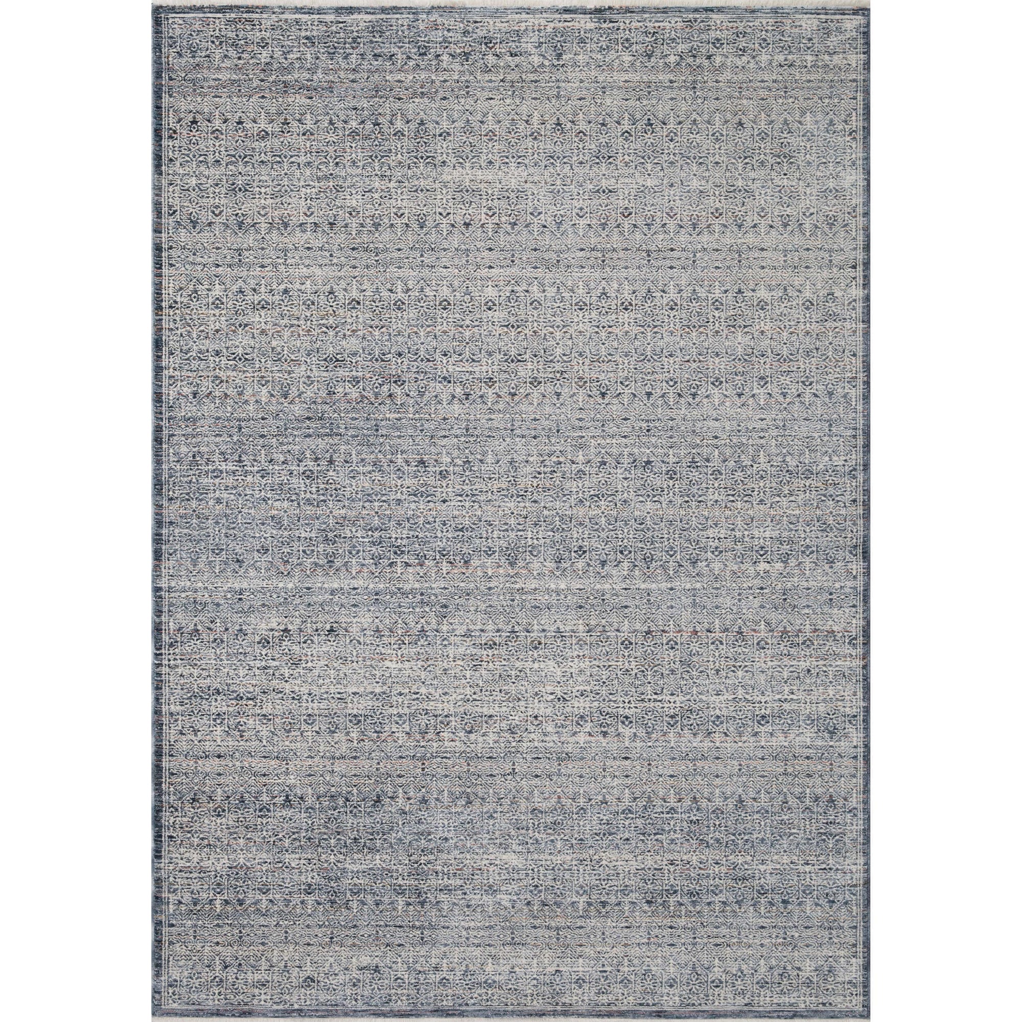 Loloi Amber Lewis Zuma ZUM-01 Area Rug, 7'10 x 10' - Denim/Ivory