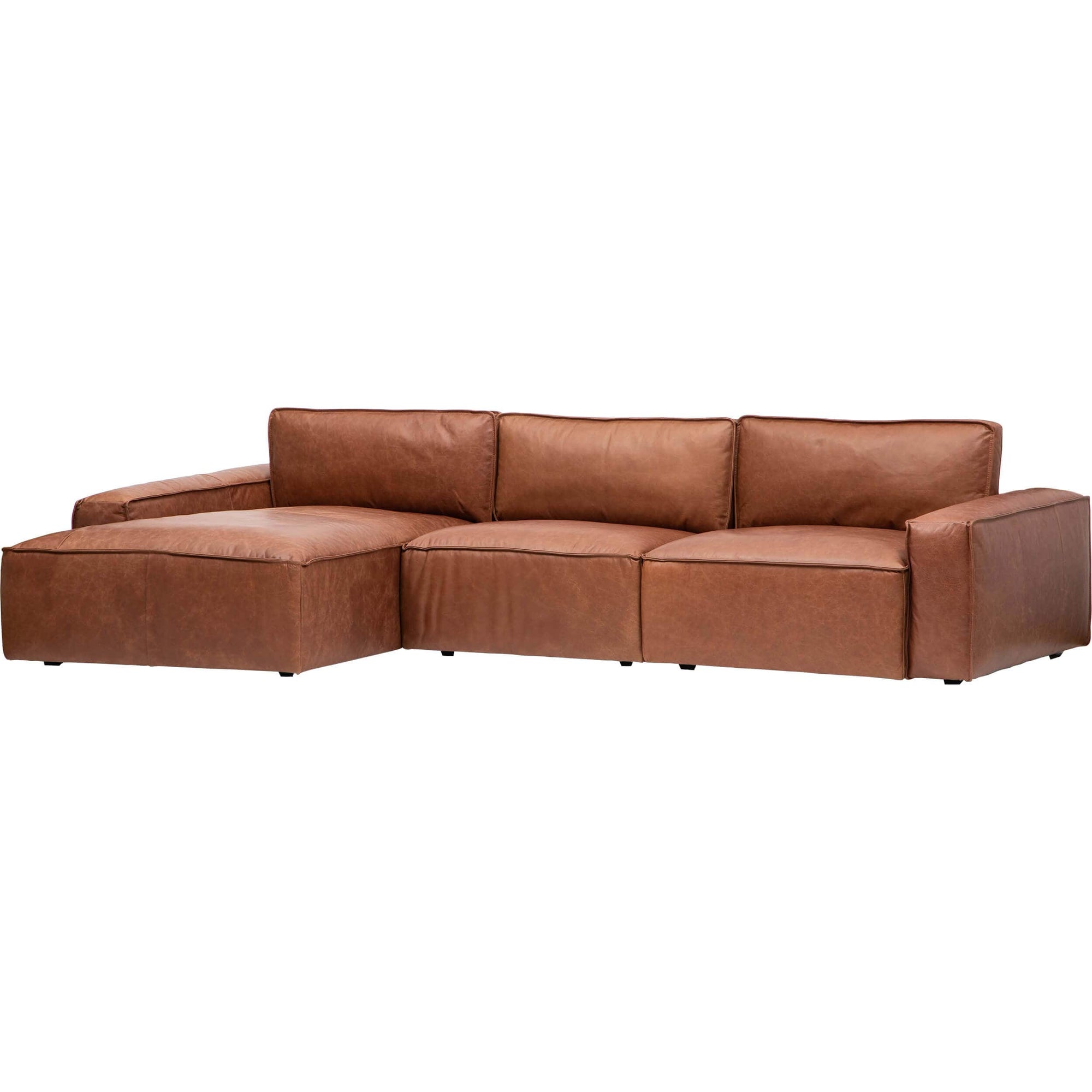 Zion Sectional, Fashion High Carmel Leather – Home Marseille