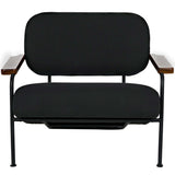 Zeus Chair w/ Black Fabric-High Fashion Home