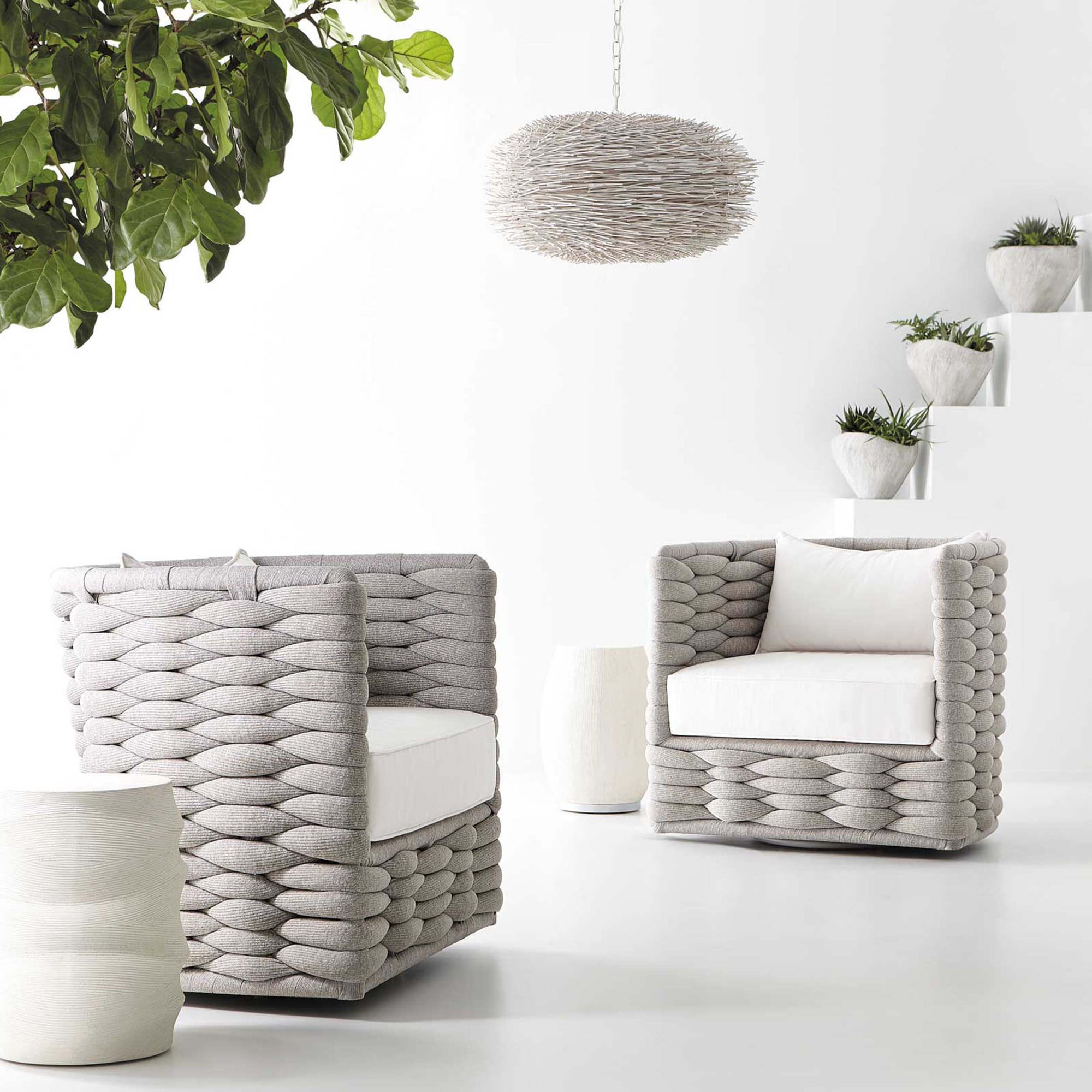 Wailea Outdoor Swivel Chair, 6048-000 – High Fashion Home