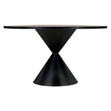 Hourglass Dining Table, Black-Furniture - Dining-High Fashion Home