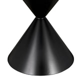 Hourglass Dining Table, Black-Furniture - Dining-High Fashion Home