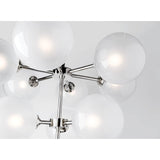 Ashleigh 10 Light Chandelier, Polished Nickel - Lighting - High Fashion Home