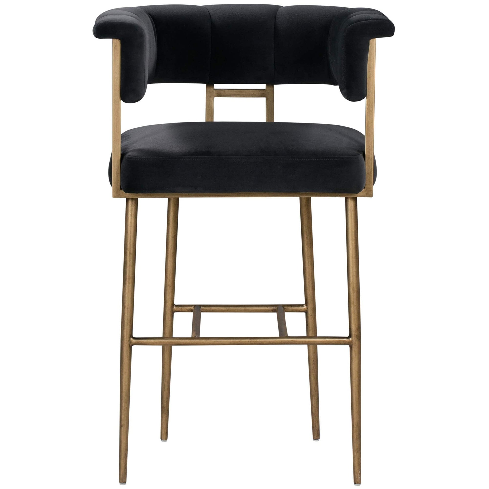 Astrid Bar & Counter Stool, Dark Grey High Fashion Home