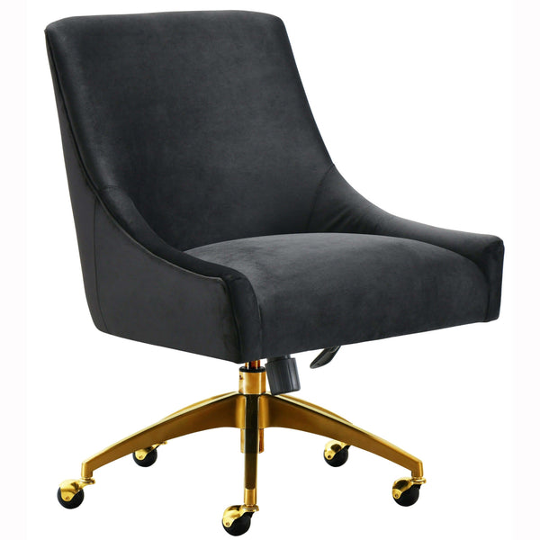 Black office chair 2025 with gold legs