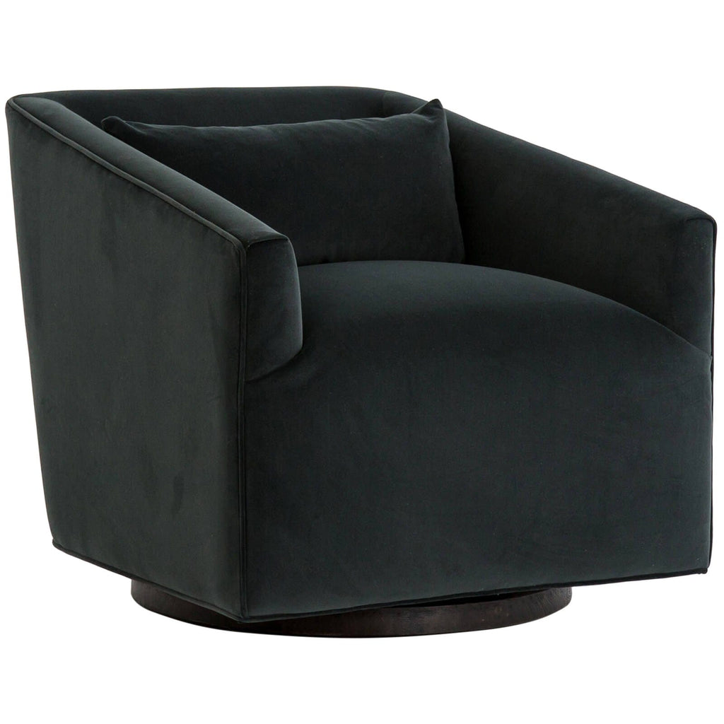 York Swivel Chair, Smoke – High Fashion Home